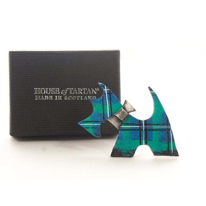 Brooch, Scottie Dog, Irwin, Irvine, Irving Tartan